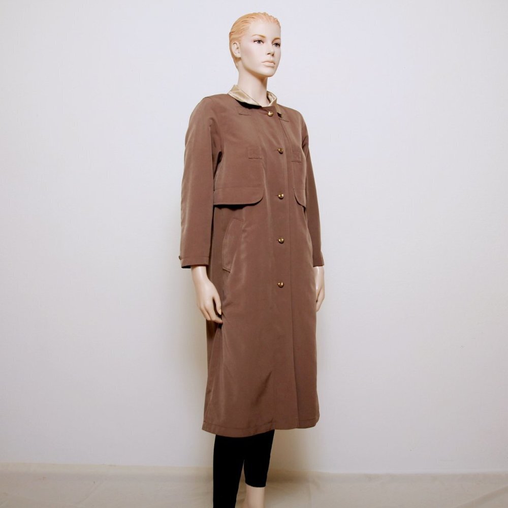 Fleet Street Trench Coat Tan Brown Women‎ 1X